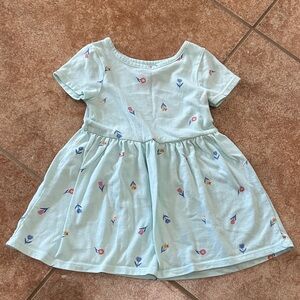 Floral Patterned Kids Dress 2T